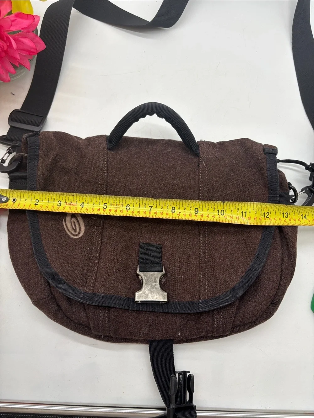 Timbuk2 Brown Wool Crossbody Small Messenger Bag